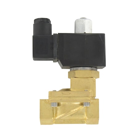 Dwyer Instruments 2-way brass solenoid valve, 1", 0.5-8 bar, nbr seal, 24 VDC SSV-B6N4